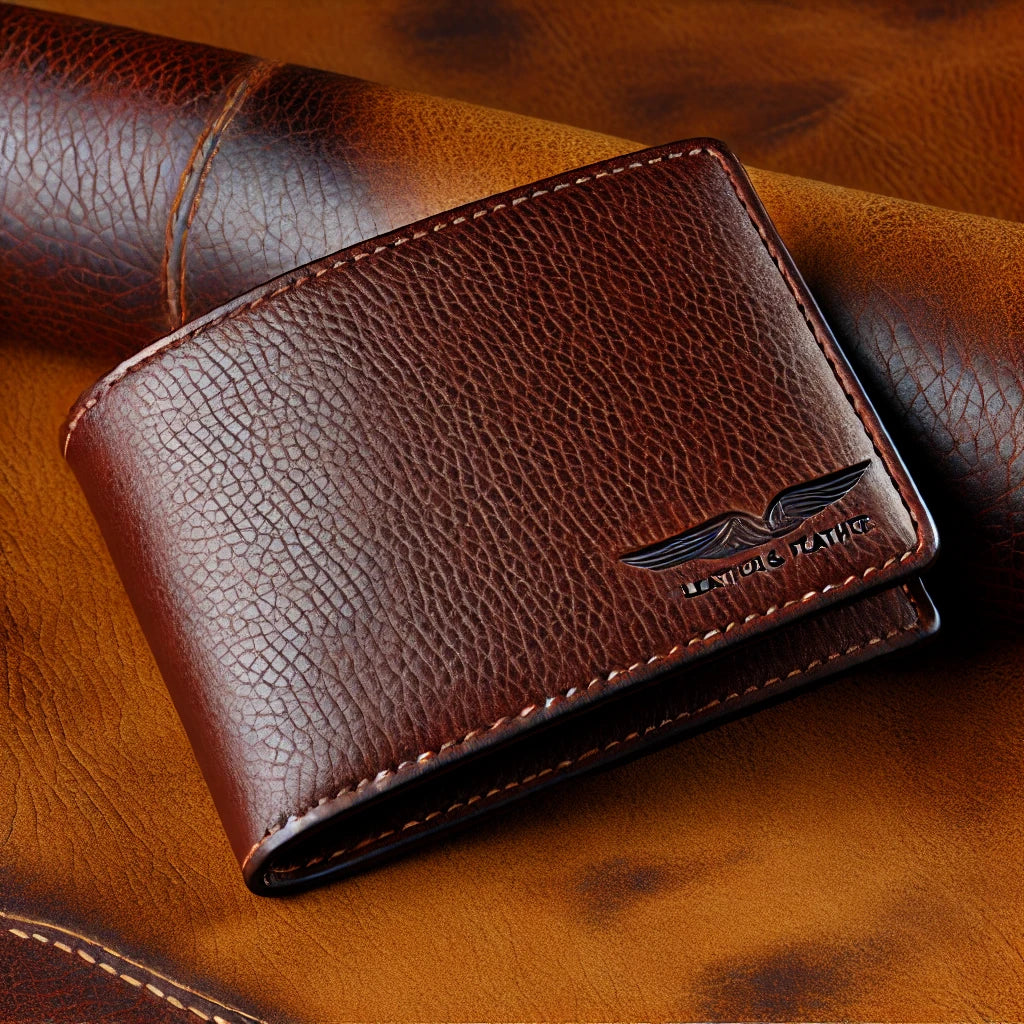 Leather Wallet & Card Holder- Brown