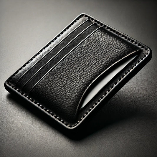 Leather Card Holder - Black