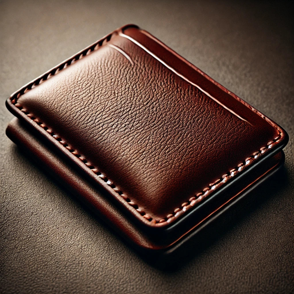 Leather Card Holder - Brown